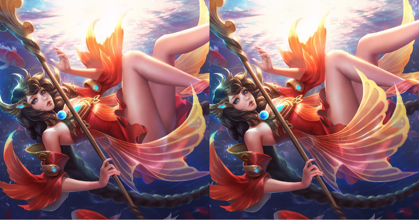 王者荣耀:女英雄们壁纸和谐前后的对比,天美连钟无艳也没放过