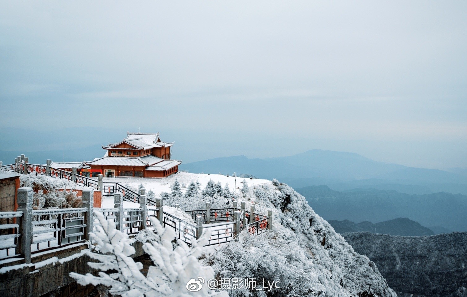 峨眉山景区2018绝美雪景