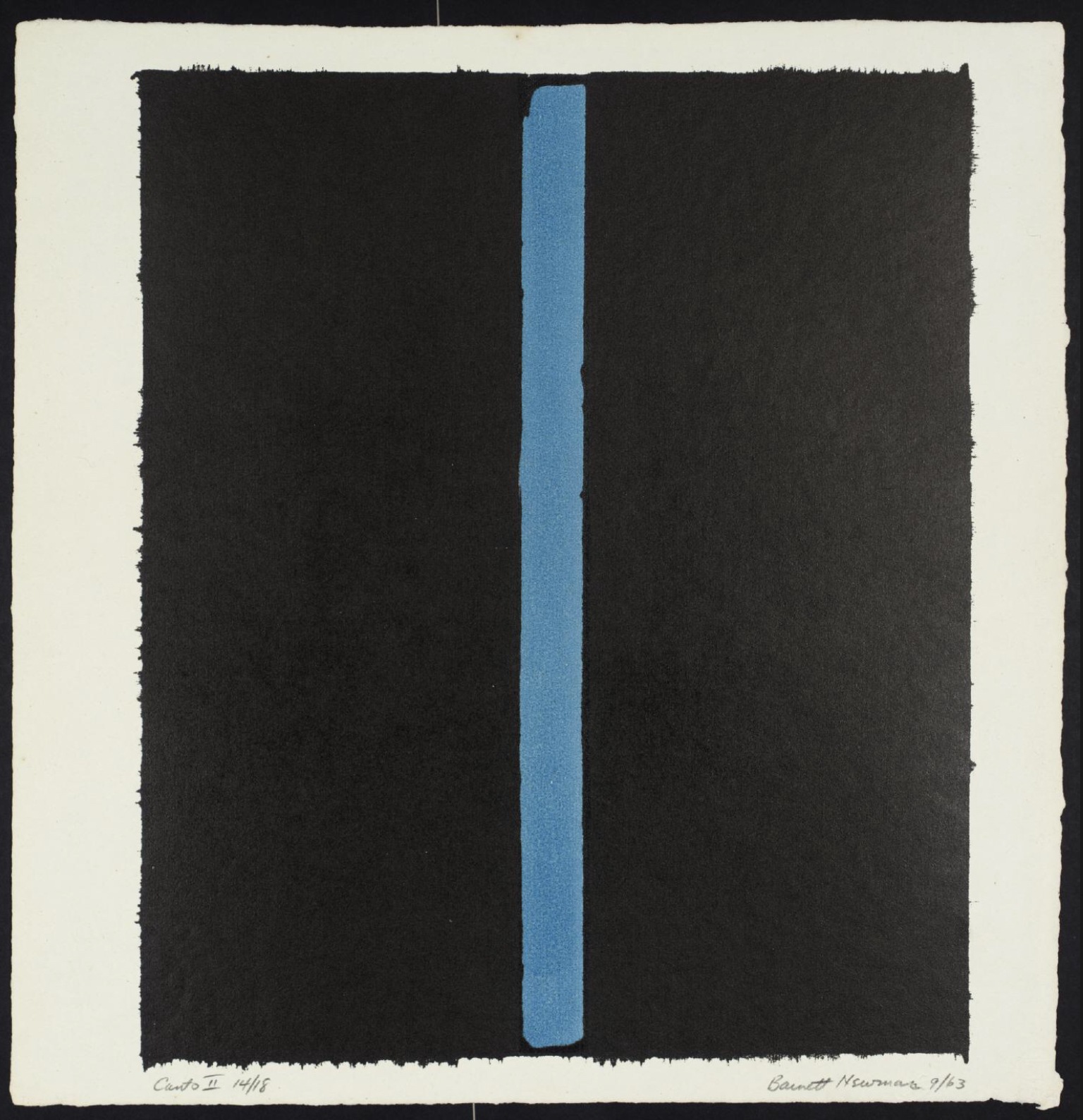 "感受一下巴尼特纽曼的线"抽象表现主义的鼻祖barnett newman