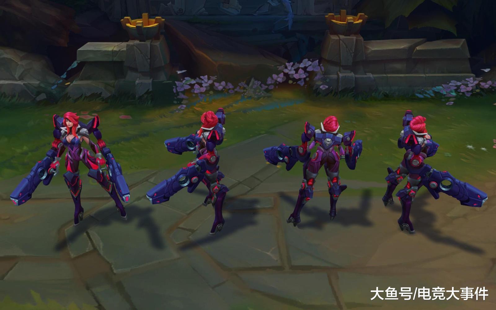 LOL厄运小姐武装战姬T2皮肤所有造型一览, 可变换四种