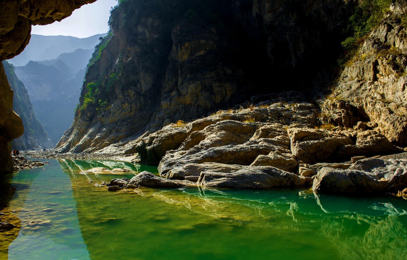 素有“天下第一渠”“关中大峡谷”的陕西泾阳郑国渠遗址独特风光