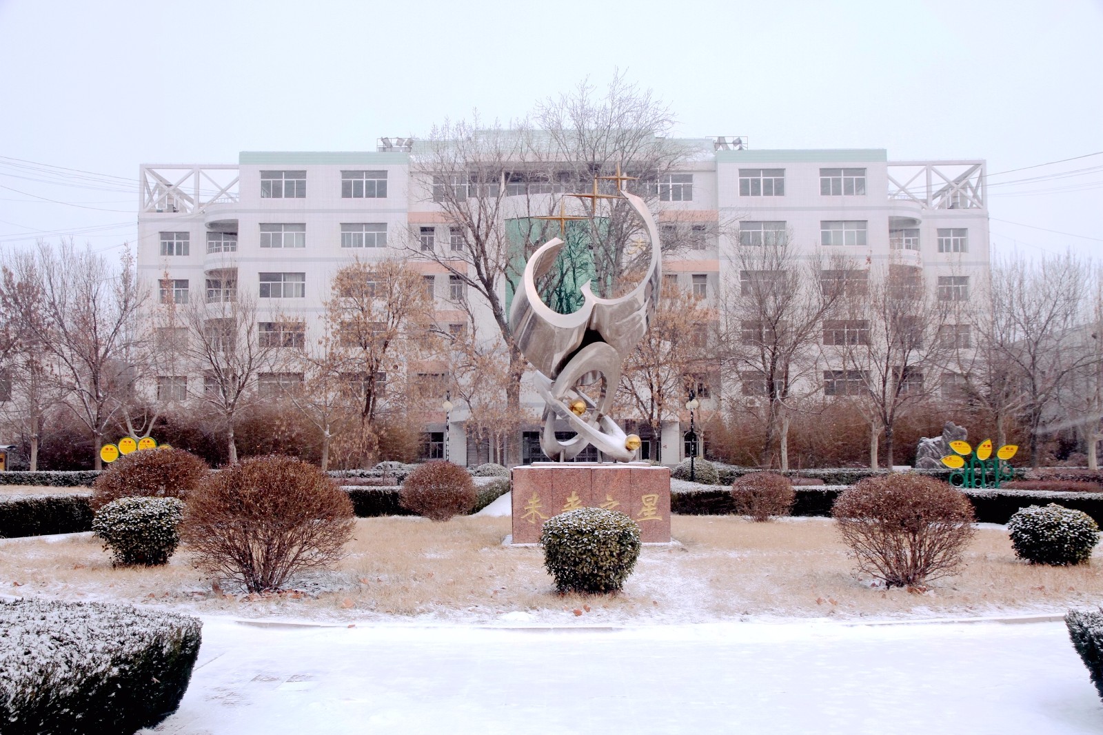 沧县中学2018年的第一场雪