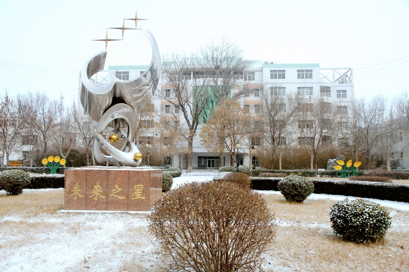 沧县中学2018年的第一场雪