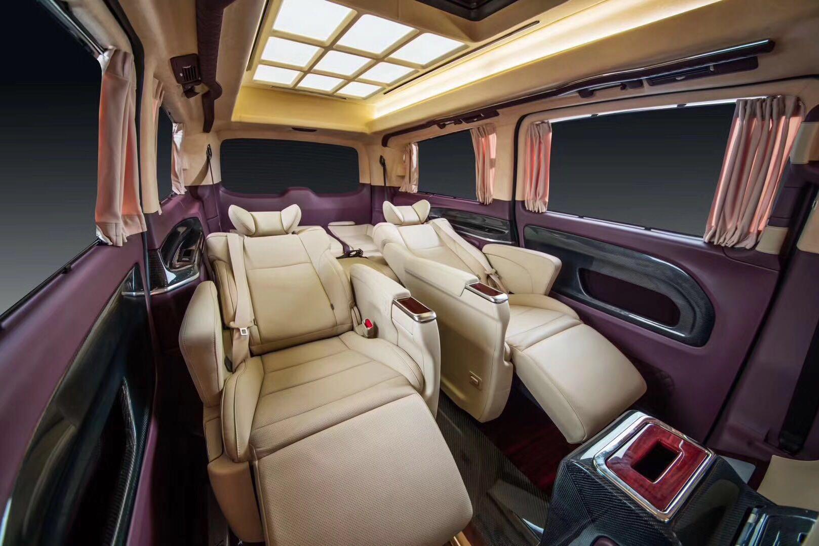 30万豪华7座MPV 奔驰威霆，实车改装版，配航空首长席 倍有面儿