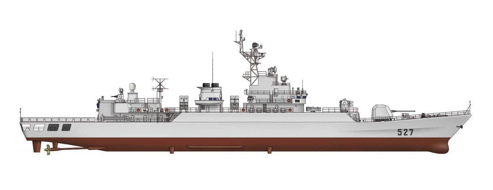 053h3型护卫舰2002年时造价5.5亿