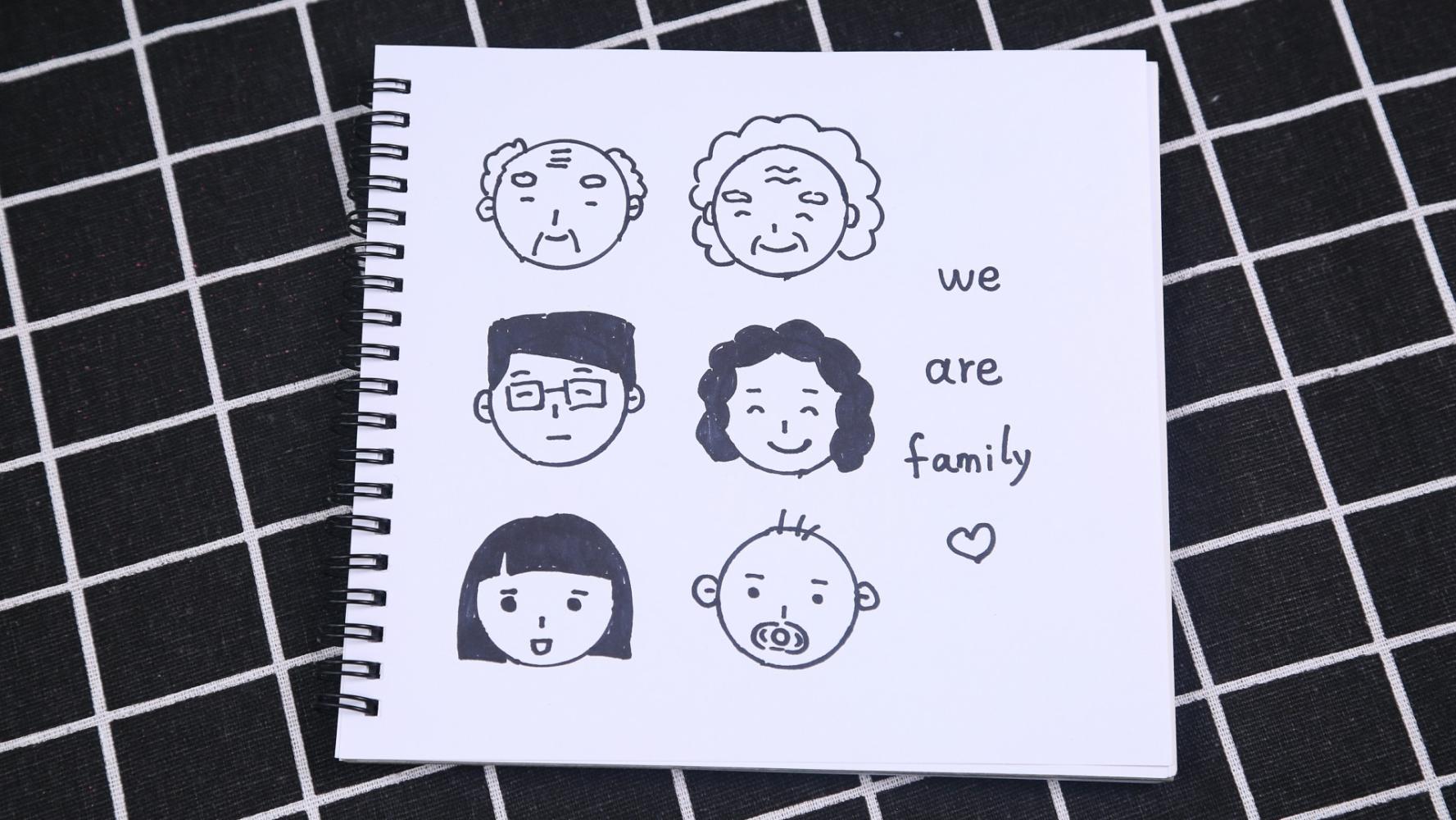 饮料瓶盖还能这么用只需拿笔简单描一下轻松画出一家人