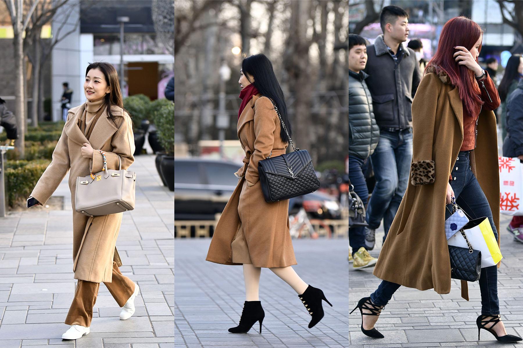 国内街拍：北京时尚潮人齐聚三里屯，共同诠释冬季魅力