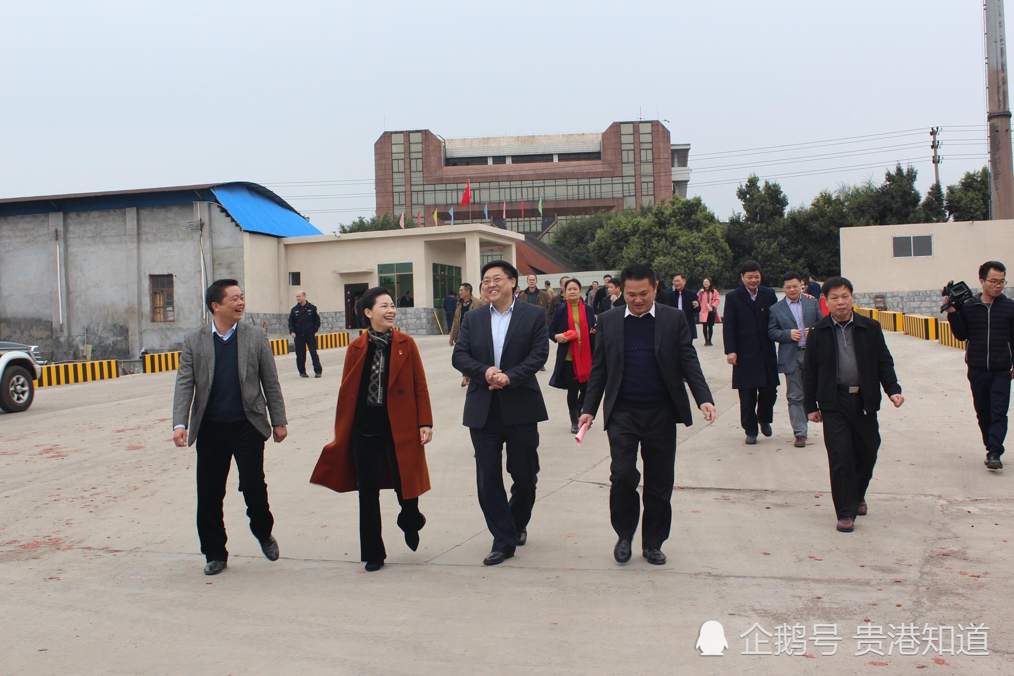 随后,贵港市发改委廖向杰主任代表市政府发表讲话,昨天进行揭牌仪式