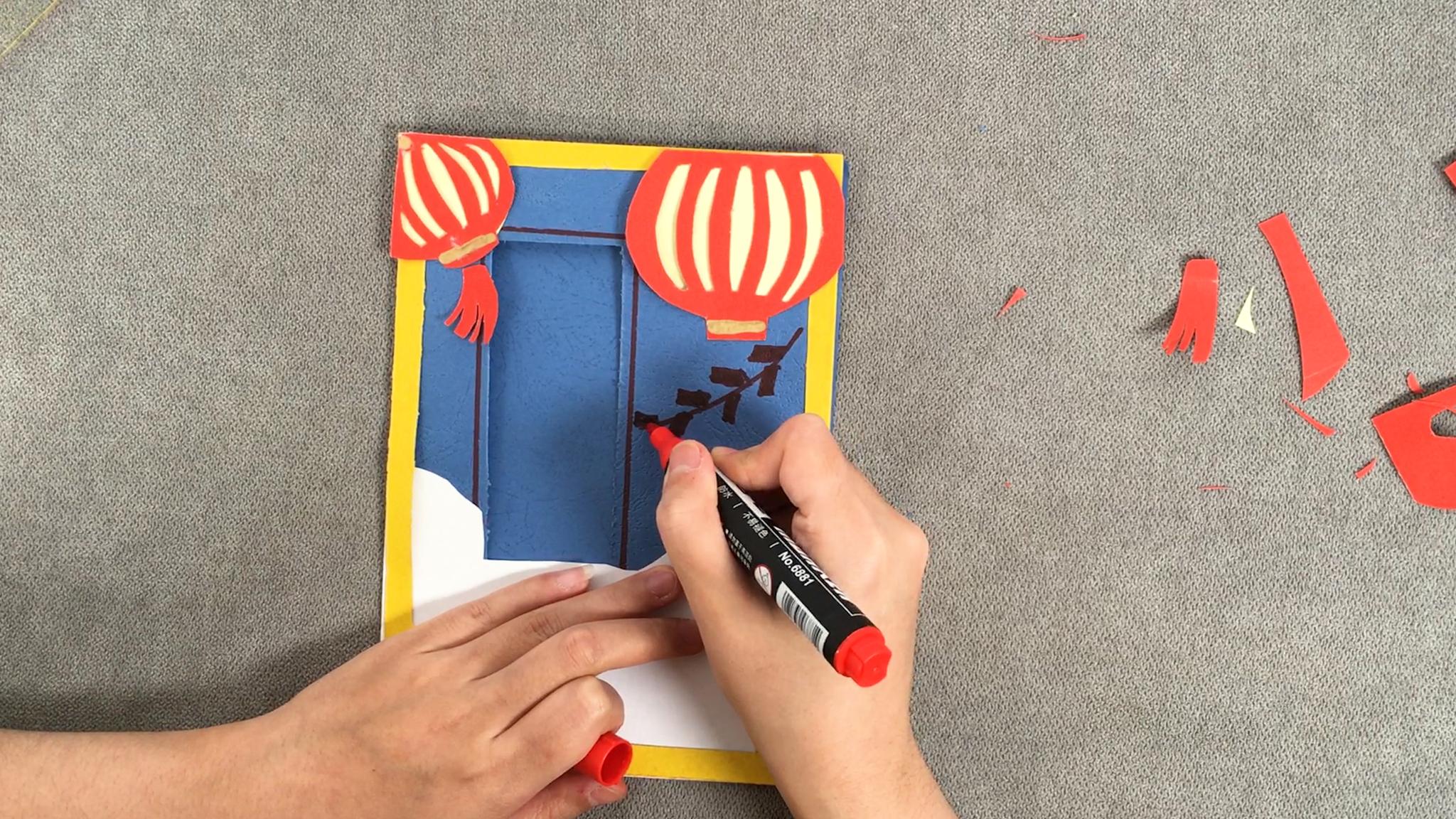 宝宝的第一份新年祝福!新年贺卡简单漂亮,烟花