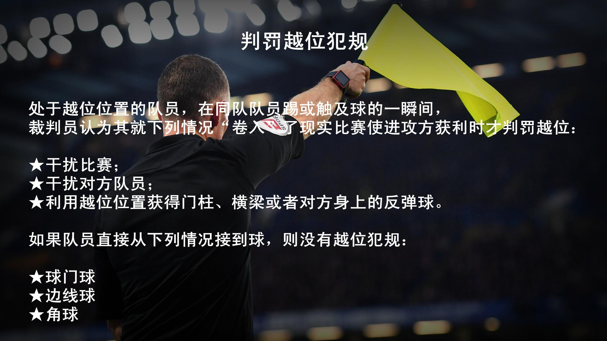 足球越位规则详解