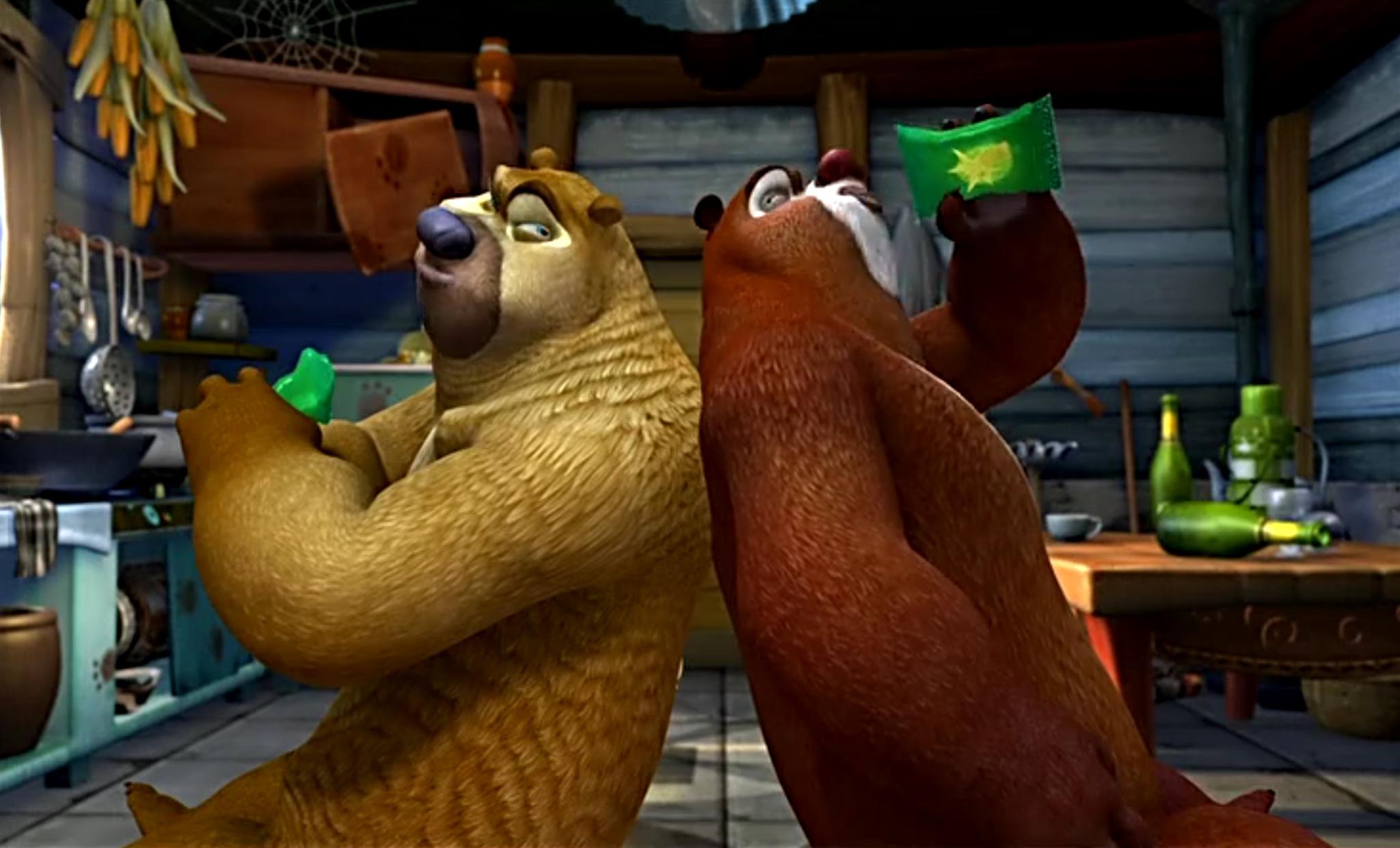 熊出没中这四个片段很少儿不宜，小朋友不要模仿熊二喝厕所水