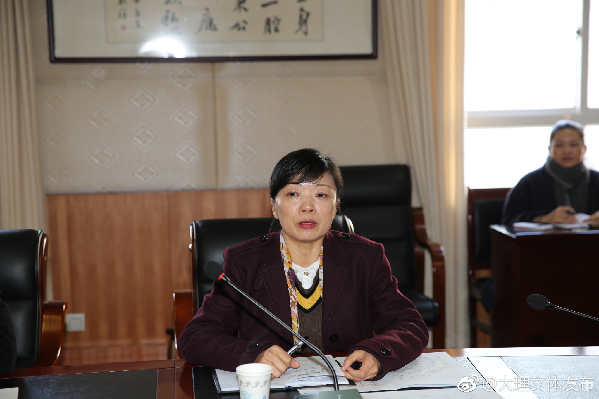 雪琳副州长到州文体局调研