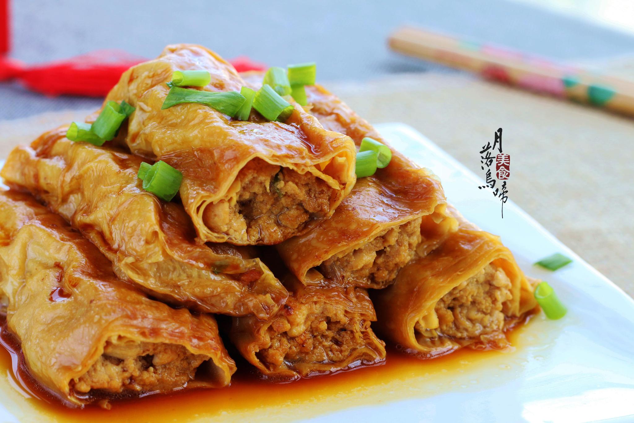 腐皮卷一卷煎炒煮炸随你意价格便宜味道鲜美1个月吃不厌