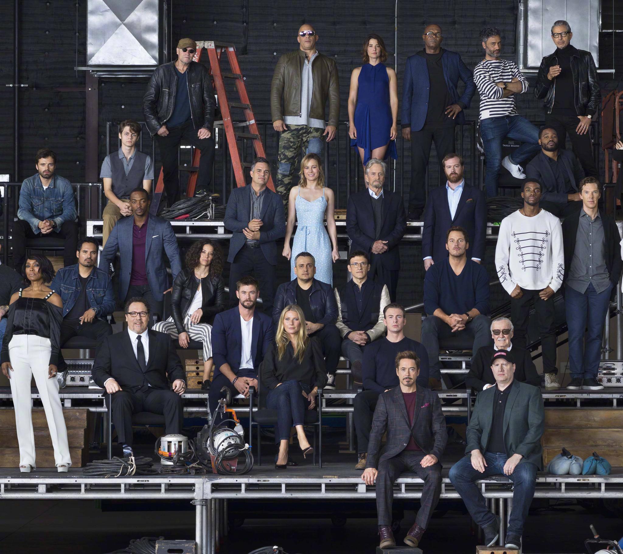 漫威十周年超级英雄大集合!79位影视人现身，看看谁在C位?