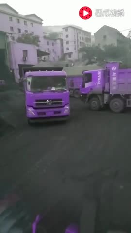 这卡车的颜色够浪