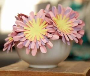 很文艺的纸艺花插花房间装饰 给自己换一个心