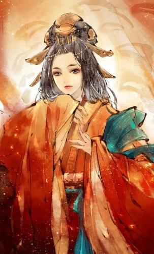 动漫古风女子出嫁壁纸——桃花好,朱颜巧,凤袍霞帔鸳鸯袄