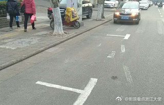 有人在金华市中心自己画车位[笑cry]