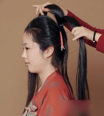 古代公主发型步骤,长发女生在家自己就能梳!
