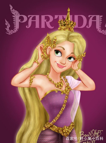 迪士尼公主穿上泰国服饰时,白雪公主和茉莉公