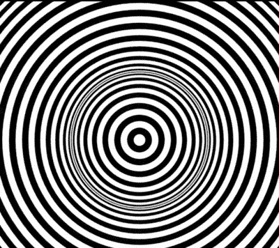 4. 盯着这个图看30秒,然后看其它东西,你会发现.你晕了