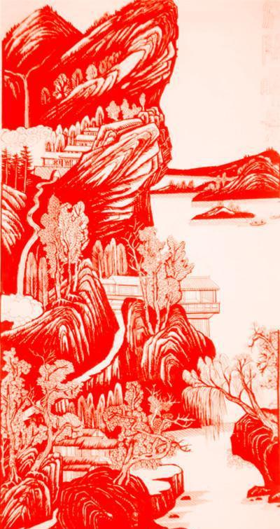 神奇的剪纸艺术,将山水风景剪出国画的写意和神韵