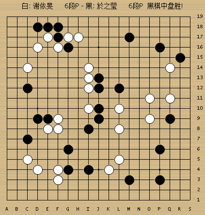 动图棋谱女子最强战首轮战罢於之莹屠龙谢依旻小鱼儿棒棒的