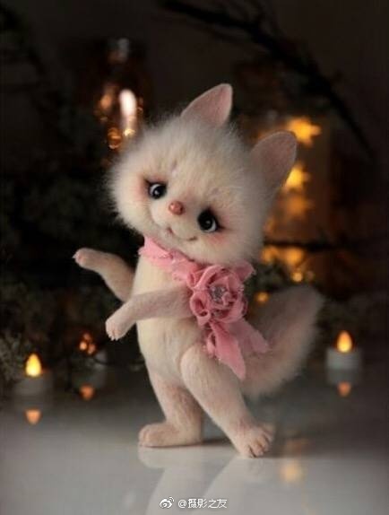 俄罗斯手工艺术家Elina Luukanen毛毡玩偶作品,有点萌~ (ins