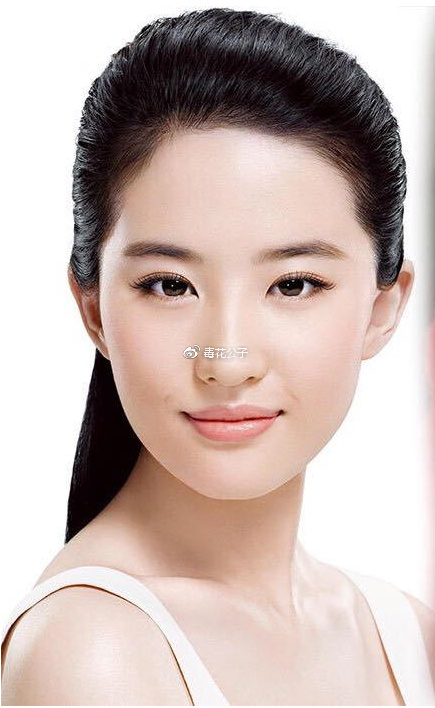 刘亦菲如果做了炯目术，没有蒙古褶的图示长这样!