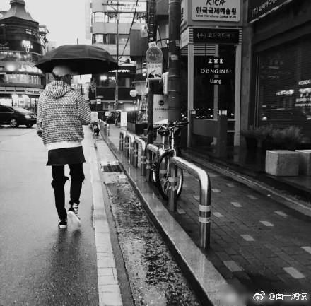 每次都会拍到一个独自走在街头的背影