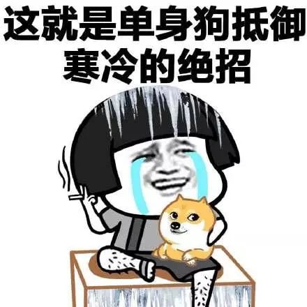 蘑菇头表情包:单身狗抵御寒冷的_表情大全