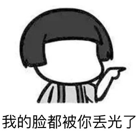 我的脸都被你丢光了(各种表情包)
