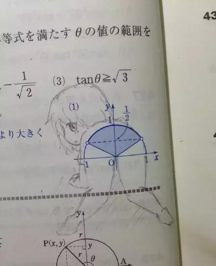 小学生的课本涂鸦，这是要上天了啊