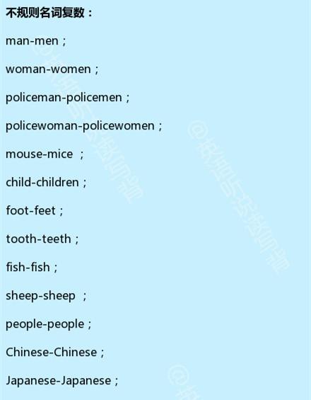 可数名词单数变复数规则, 简单告诉你!
