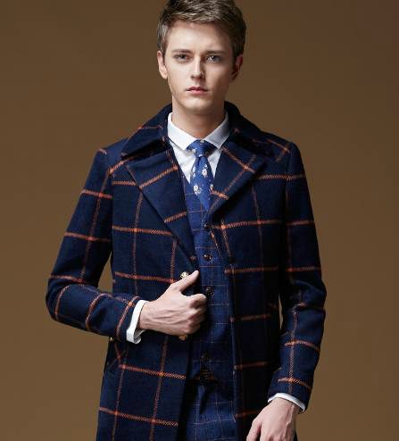 男士的大衣长度到这刚刚好,让你看着气度不凡