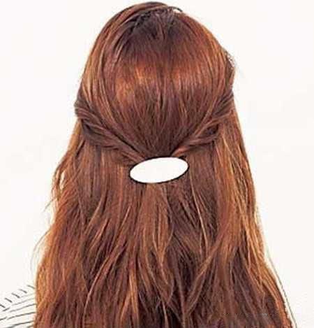 冬天披发太臃肿? 这几款半扎发简单又好看