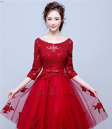 红礼服适合什么发型 新娘敬酒发型设计