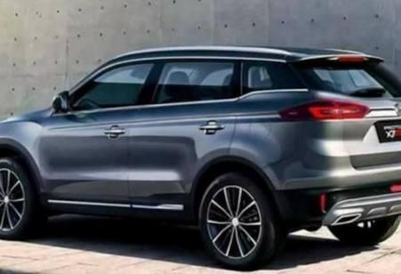 吉利博越海外版换车标了，非常炫酷美到爆！