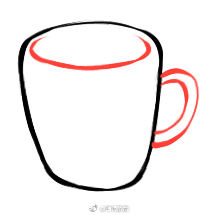 零基础学画画 小教程又来啦!简单画个小杯子,最