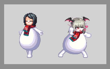 DNF全职业雪人套头部装扮改像素头补丁