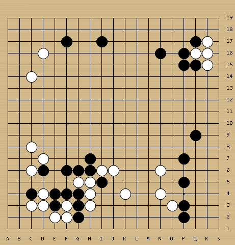 黑5以下不让白棋轻易活棋,元晟溱的强悍风格。