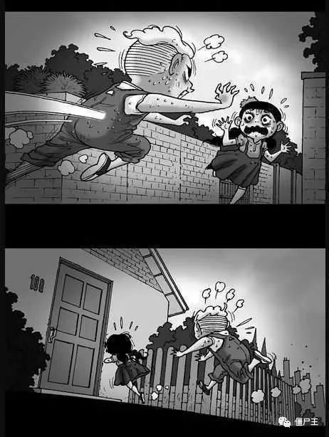 恐怖漫画：无声恐怖漫画《她知道》-僵尸王