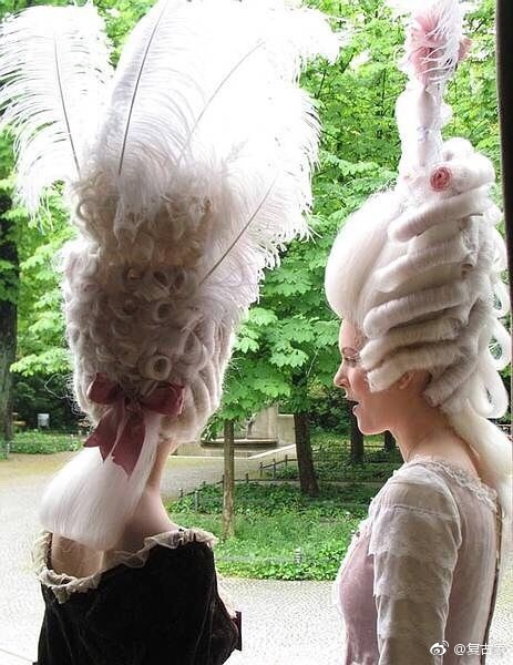 法国洛可可时期崇尚高发型