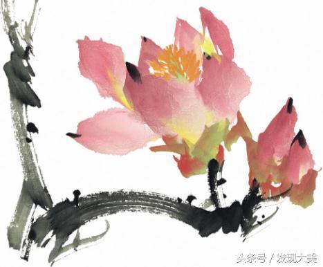 出淤泥而不染的荷花，国画欣赏
