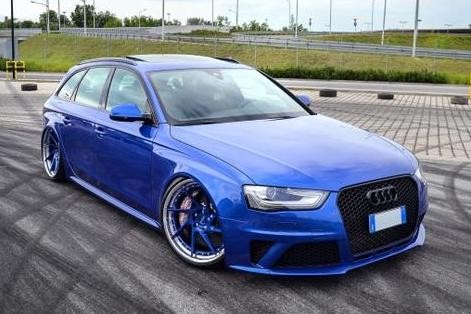 蓝色妖姬-奥迪A4 allroad改装，最大功率达到330hp