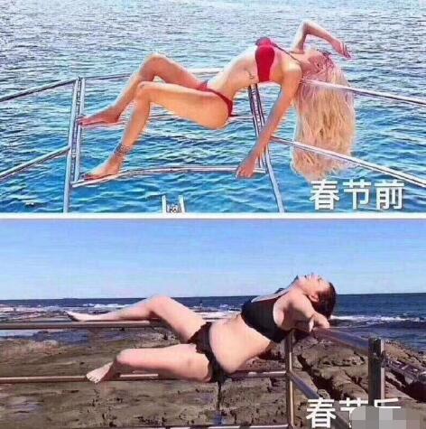 佟丽娅得意洋洋秀年后体重，女神竟然越吃越瘦连85斤都不到