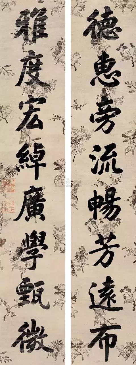 清朝九位皇帝的书法对联,确实不凡
