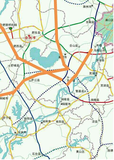 无为塔桥到合肥将建高速公路 规划全长约314 公里