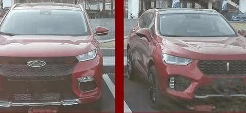 奇瑞EXEED和VV5“撞衫”！红色车身，谁的设计更好看！