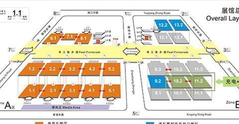 看广州车展？你得收下这份展场平面图！